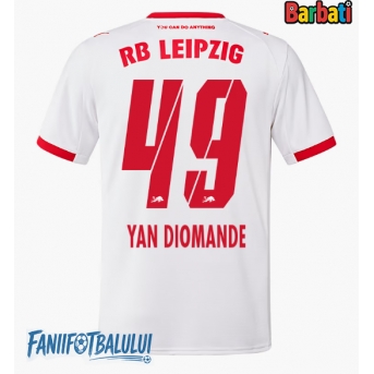 RB Leipzig Yan Diomande #49 Tricou Fotbal Replică 2025-26 Barbati Acasa